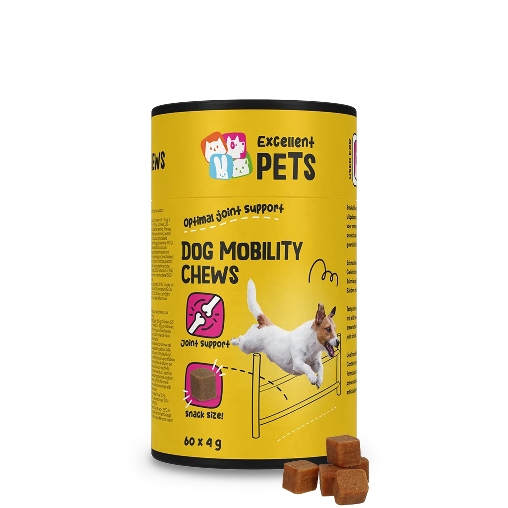 Snack da masticare per le articolazioni del cane, 60 pezzi – Excellent Pets Dog Mobility Soft Chews - immagine 1
