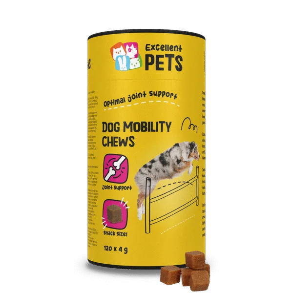Snack da masticare per le articolazioni dei cani, 120 pezzi – Excellent Pets Dog Mobility Soft Chews