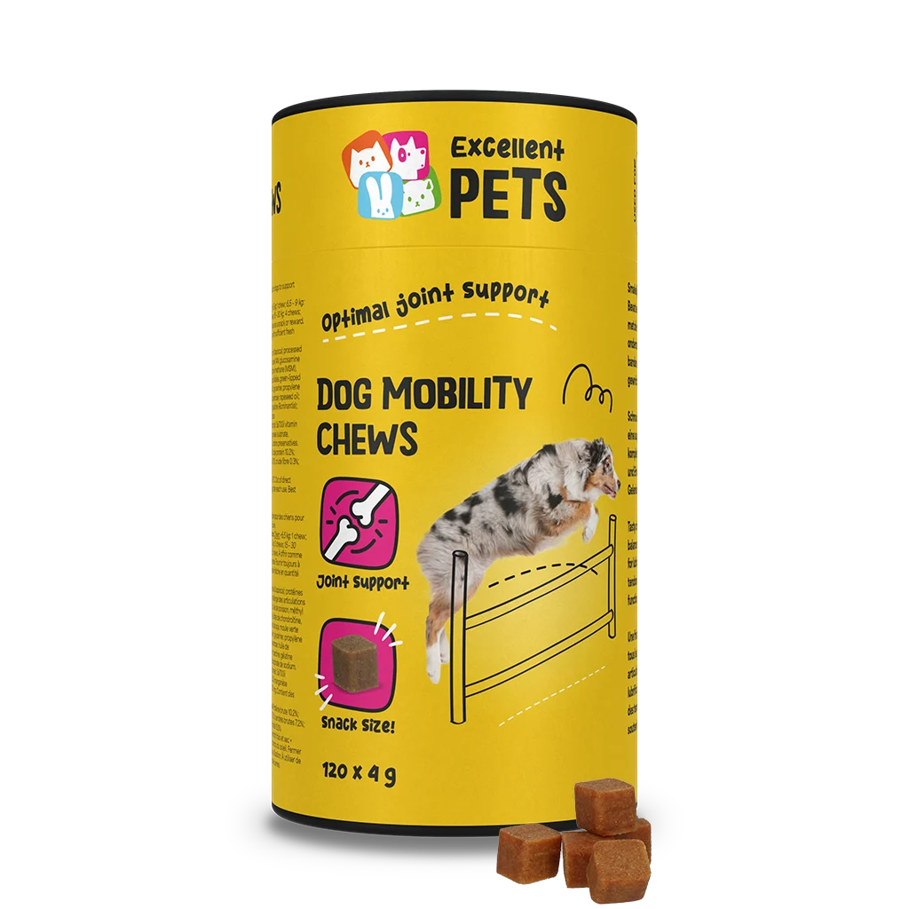 Snack da masticare per le articolazioni dei cani, 120 pezzi – Excellent Pets Dog Mobility Soft Chews - immagine 1
