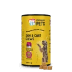 Integratore per cani per pelle e mantello, 60 snack morbidi da masticare – Excellent Pets Skin & Coat Soft Chews