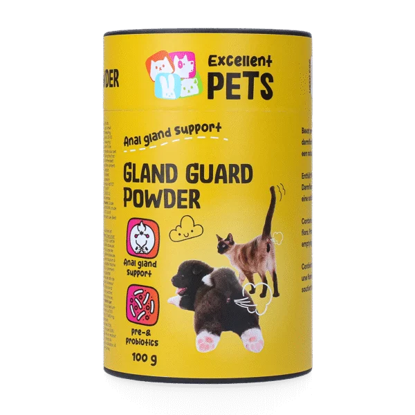 Integratore in polvere per cani e gatti con prebiotici e probiotici – Excellent Pets Gland Guard Powder