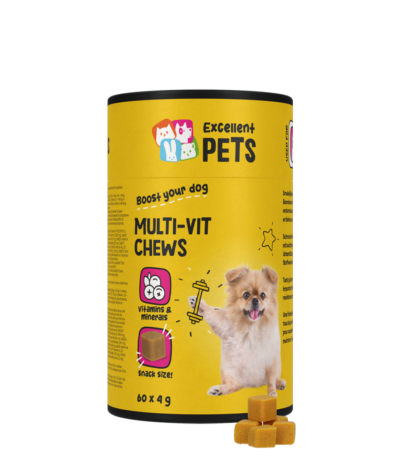 Snack multivitaminici da masticare per cani, 60 pezzi – Excellent Pets Multi-Vit Soft Chews