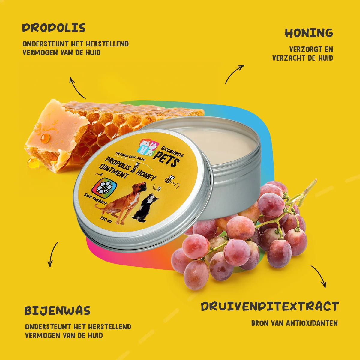 Unguento per la pelle con propoli e miele, 150 ml – Excellent Pets Propolis & Honey Ointment - immagine 5
