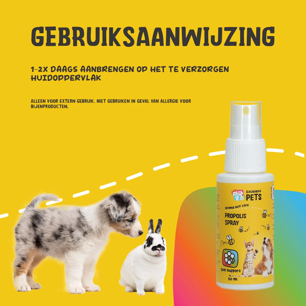Spray per la cura della pelle con propoli, 50 ml – Excellent Pets Propolis Spray - immagine 6