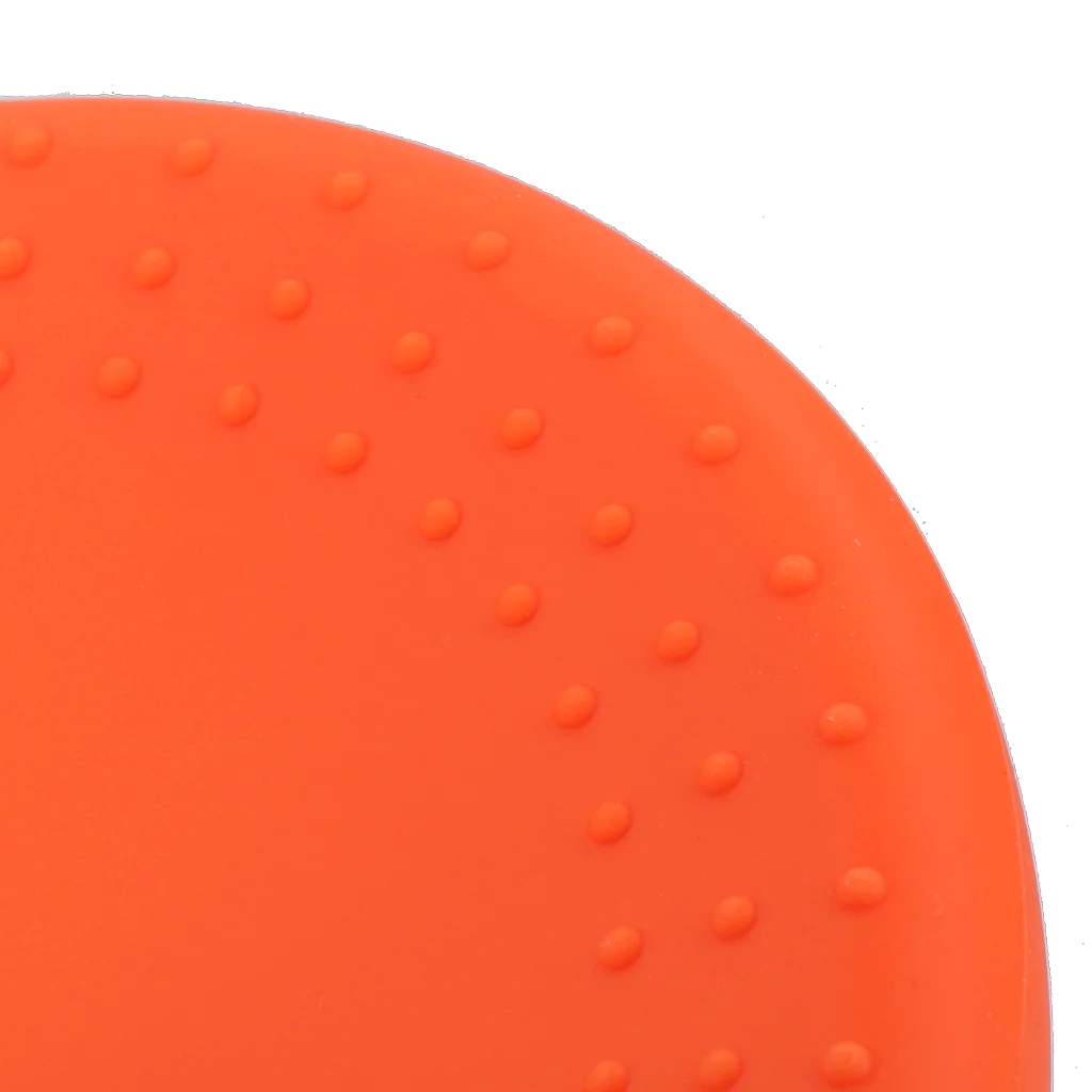Ciotola in silicone per cani con bordo antispruzzo, 300 ml, arancione – Excellent Pets No-Spill Bowl - immagine 4