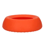 Ciotola per Cani in Silicone per Cibo e Acqua con Bordo Antisversamento, 800 ml Arancione – Excellent Pets No-Spill Bowl - immagine 3