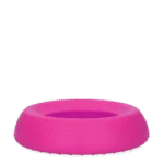 Ciotola per Cani in Silicone per Cibo e Acqua con Bordo Antisversamento, 300 ml Rosa – Excellent Pets No-Spill Bowl - immagine 3