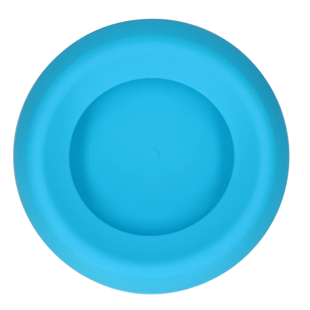 Ciotola per Cani in Silicone per Cibo e Acqua con Bordo Antisversamento, 300 ml Blu – Excellent Pets No-Spill Bowl - immagine 2