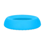 Ciotola per Cani in Silicone per Cibo e Acqua con Bordo Antisversamento, 300 ml Blu – Excellent Pets No-Spill Bowl - immagine 3