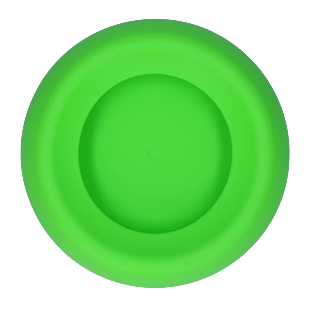 Ciotola per alimento e acqua per cani in silicone con bordo antispreco, 300 ml verde – Excellent Pets No-Spill Bowl - immagine 2