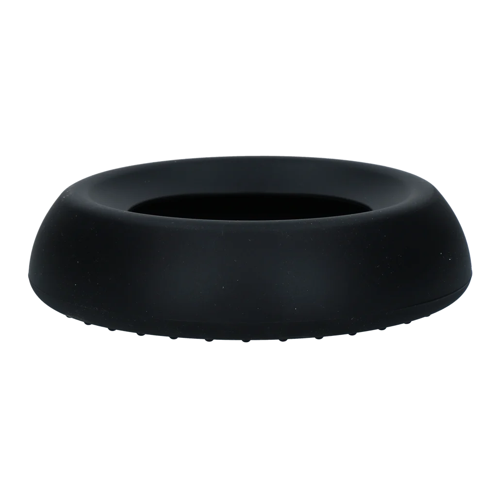 Ciotola in silicone per cani, per cibo e acqua, con bordo antispruzzo, 300 ml, antracite – Excellent Pets No-Spill Bowl - immagine 3
