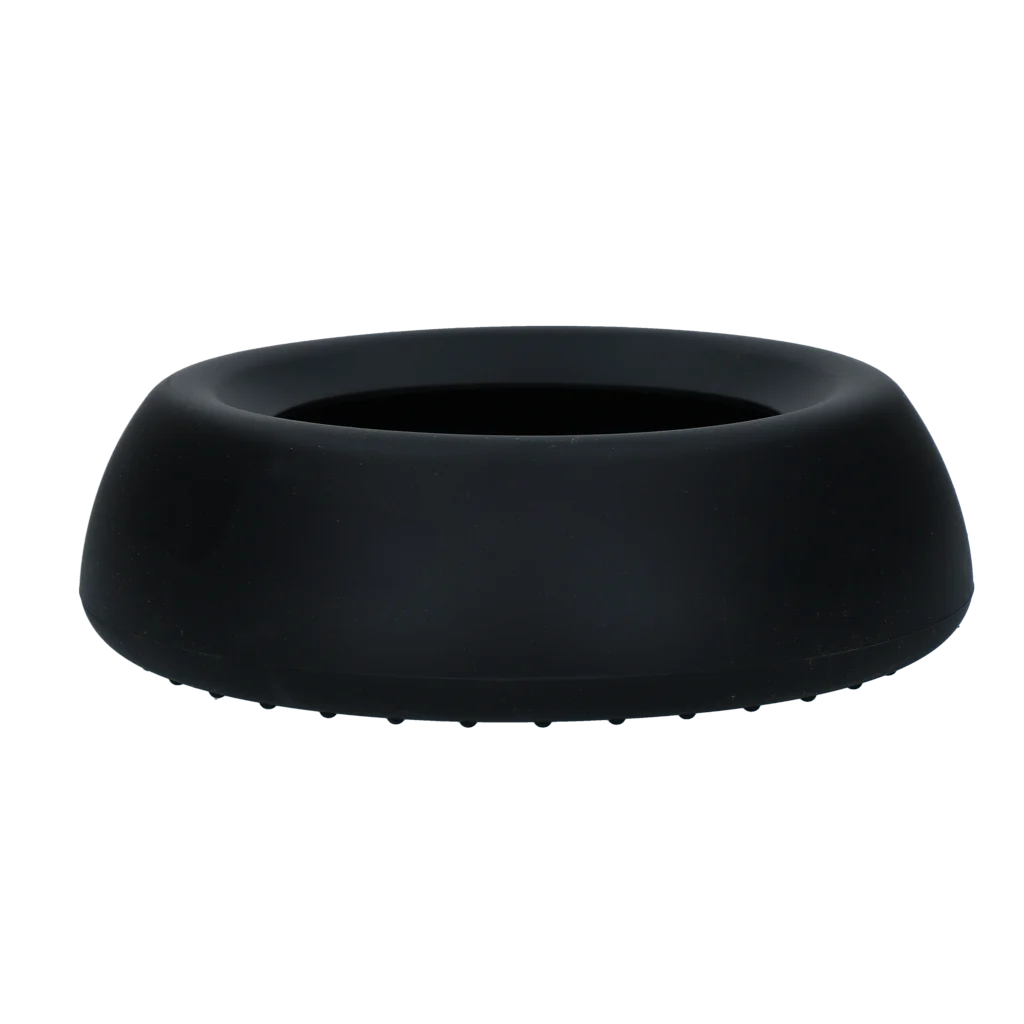 Ciotola per cani in silicone per cibo e acqua, con bordo antisversamento, 800 ml, antracite – Excellent Pets No-Spill Bowl - immagine 3