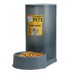 Distributore di mangime per cani e gatti con piedini antiscivolo, 2,3 kg – Excellent Pets Feeding Tower