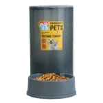 Distributore di mangime per cani e gatti con piedini antiscivolo, 2,3 kg – Excellent Pets Feeding Tower - immagine 2