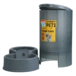 Distributore di mangime per cani e gatti con piedini antiscivolo, 2,3 kg – Excellent Pets Feeding Tower - immagine 3