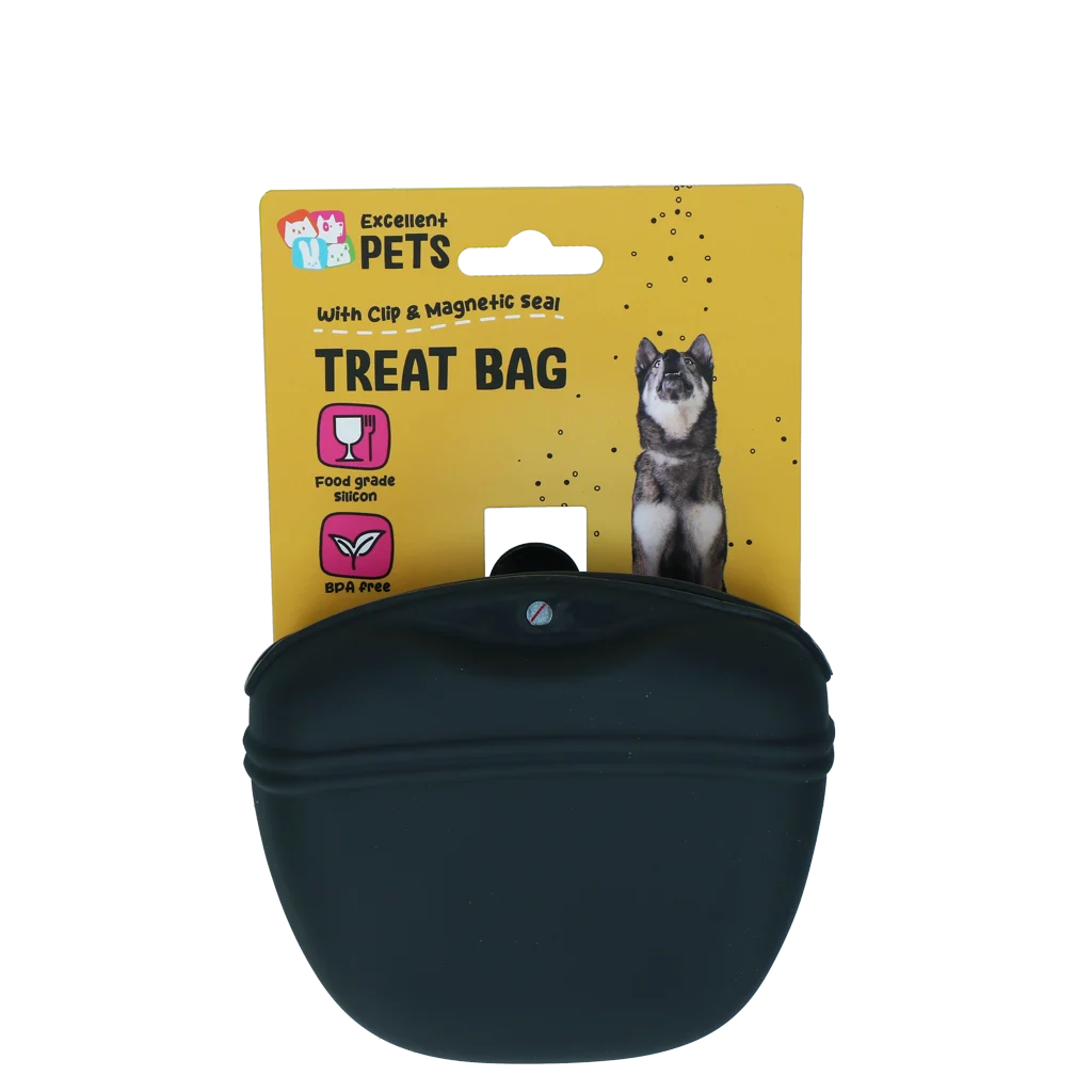 EXCE7090H.png Porta snack per cani in silicone con chiusura magnetica e clip – Excellent Pets Treat Bag - immagine 1