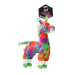 Peluche per cani in materiale riciclato con squeaker, L, 32 x 16 cm – FantaZoo Giraffe