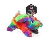 Peluche per cani in materiale riciclato con squeaker, M, 23 x 13 cm – FantaZoo Bunny