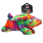 Peluche per cani in materiale riciclato con squeaker, L, 32 x 16 cm – FantaZoo Bunny