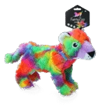 Peluche per cani Leopardo con squeaker, M, 23 x 13 cm – FantaZoo Leopard