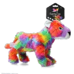 Peluche per cani Leopard con squeaker, L, 32 x 16 cm – FantaZoo Leopard
