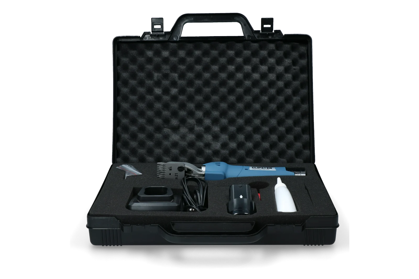Tosatrice per bovini con 2 batterie – Clipster FarmClipper Akku2 Rund - immagine 4