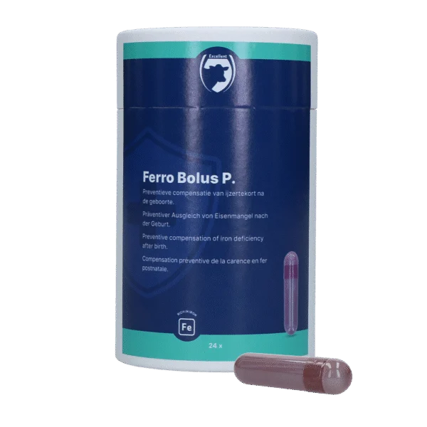Bolo di ferro per vitelli, 24 x 8,5 g – Excellent Ferro Bolus P