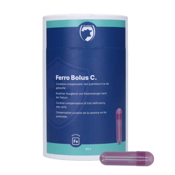 Bolo di ferro per vitelli, 24 x 9,5 g – Excellent Ferro Bolus C