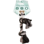 Corda in cotone per cani con 2 nodi, 30 cm – Floss Toss Natural Dental Ropes Dental Rope 2 Knot