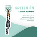 Corda in cotone per cani, 61 cm – Floss Toss Natural Dental Ropes Dental Rope Exteme 8-Tugger - immagine 2