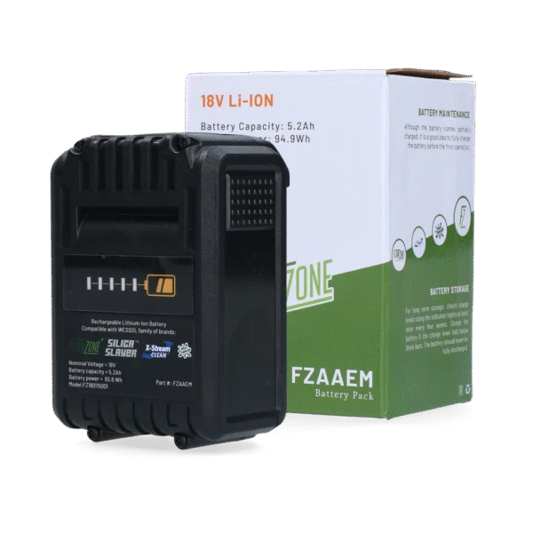 Batteria per irroratrice a spalla e irroratrice carrellata, 18 V e 5,2 Ah – FlowZone Concrete