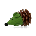 Topolino giocattolo per gatti in pigna e feltro con Madnip, verde, 8 cm – Forest Friends Mouse - immagine 2