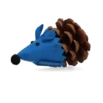Topolino giocattolo per gatti in pigna e feltro con Madnip, blu, 8 cm – Forest Friends Mouse - immagine 2