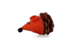 Topolino gioco per gatti in pigna e feltro con Madnip, arancione, 8 cm – Forest Friends Mouse - immagine 2
