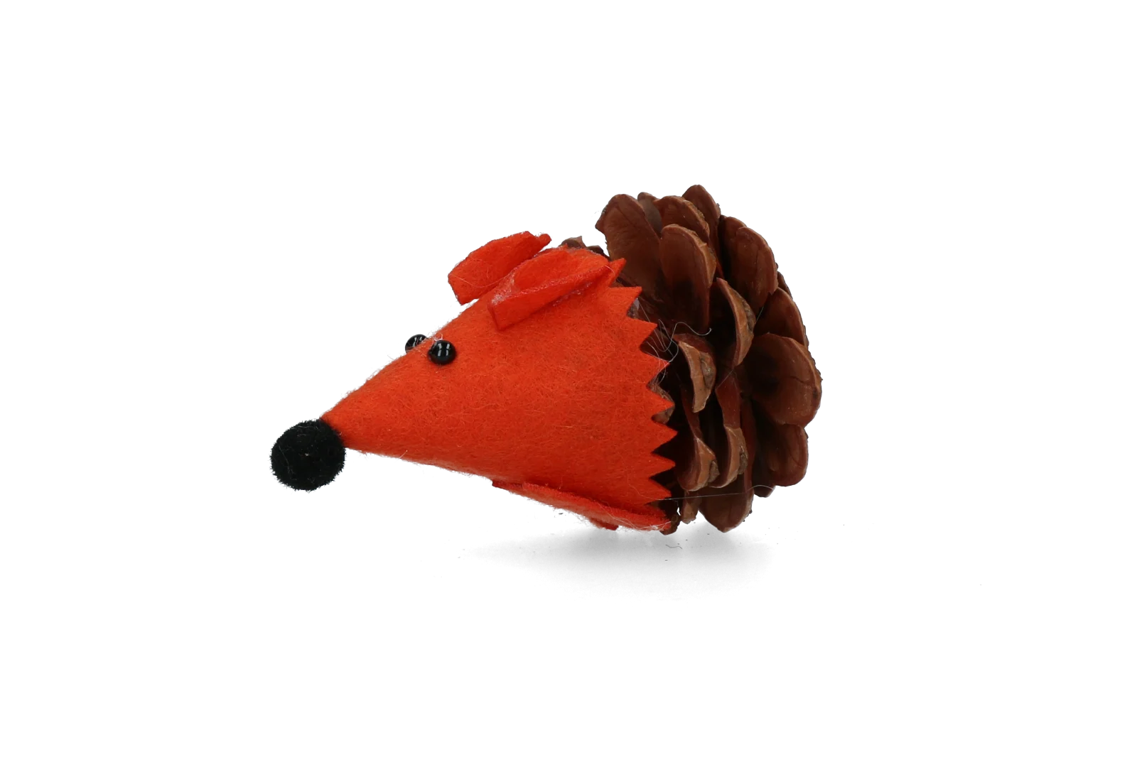 Topolino gioco per gatti in pigna e feltro con Madnip, arancione, 8 cm – Forest Friends Mouse - immagine 2