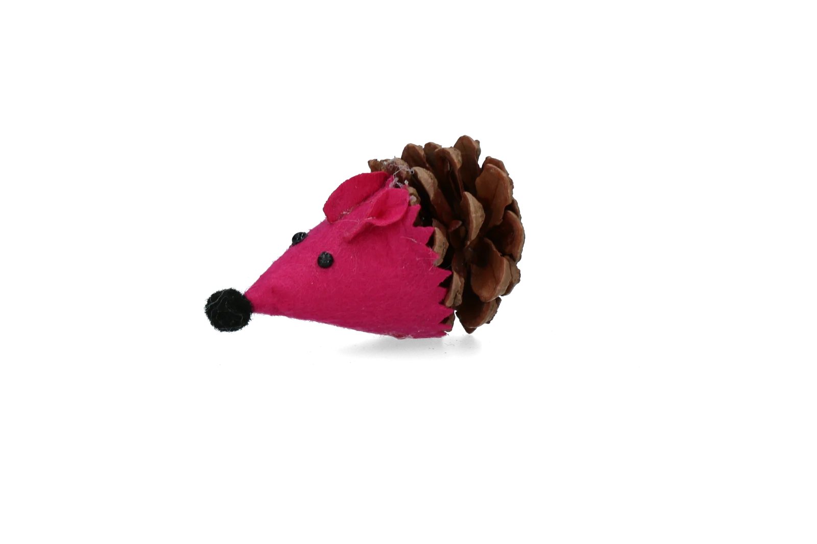 Topolino gioco per gatti in pigna e feltro con Madnip, rosa, 8 cm – Forest Friends Mouse - immagine 2