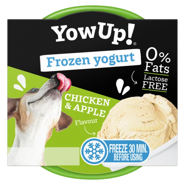 Snack allo yogurt per cani e gatti da congelare, pollo e mela, 110 g – YowUp! Frozen Yoghurt Chicken & Apple