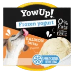 Yogurt gelato per cani e gatti al gusto tartare di salmone, 110 g – YowUp! Frozen Yoghurt Salmon Tartar