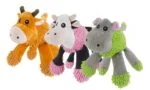 Peluche per cani a forma di ippopotamo con 5 fischietti, 22 x 22 cm – Fuzzle - immagine 2