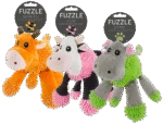 Peluche per cani a forma di ippopotamo con 5 fischietti, 22 x 22 cm – Fuzzle - immagine 4