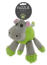 Peluche per cani a forma di ippopotamo con 5 fischietti, 22 x 22 cm – Fuzzle - immagine 3
