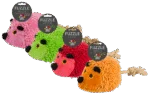 Peluche per cani a forma di riccio con coda in corda e squeaker, rosso, 15 x 20 cm – Fuzzle Hedgie With Tail - immagine 4