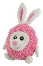 Peluche per cani a forma di coniglio con squeaker, 23 cm – Fuzzle - immagine 2