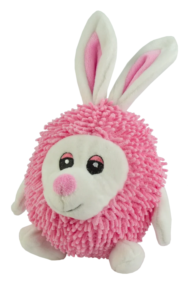 Peluche per cani a forma di coniglio con squeaker, 23 cm – Fuzzle - immagine 2