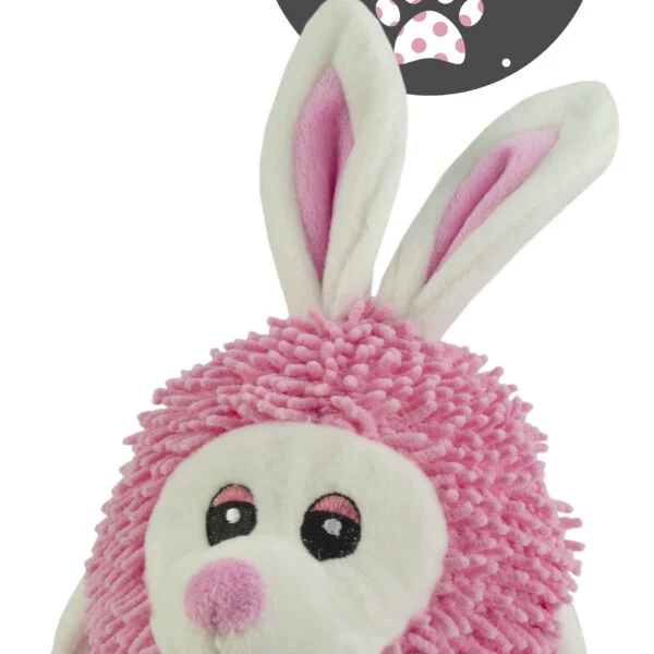 Peluche per cani a forma di coniglio con squeaker, 23 cm – Fuzzle