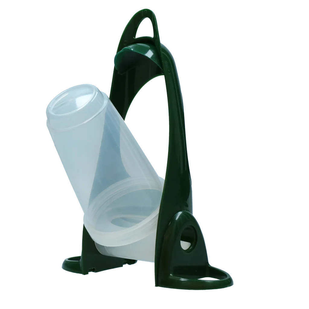 Mangiatoia a silo con anello di appoggio e 2 aperture, 1200 g – Hofman Garden Care Bird Feeder Flip & Twist - immagine 2