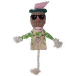Gioco da tirare a forma di spaventapasseri con corpo frusciante e corda – Garden Paws Scarecrow Scary Harry M - immagine 2