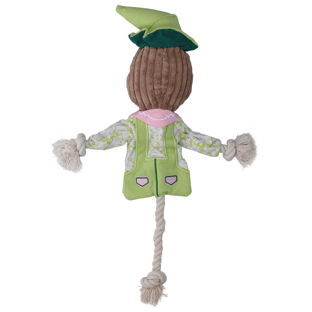 Gioco da tira e molla Scarecrow con corpo frusciante e corda – Garden Paws Scarecrow Indy Fields M - immagine 3