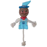 Gioco da tirare a forma di spaventapasseri con corpo frusciante e corda – Garden Paws Scarecrow Calvin Crow M - immagine 2