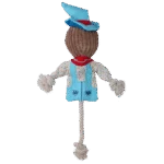 Gioco da tirare a forma di spaventapasseri con corpo frusciante e corda – Garden Paws Scarecrow Calvin Crow M - immagine 3